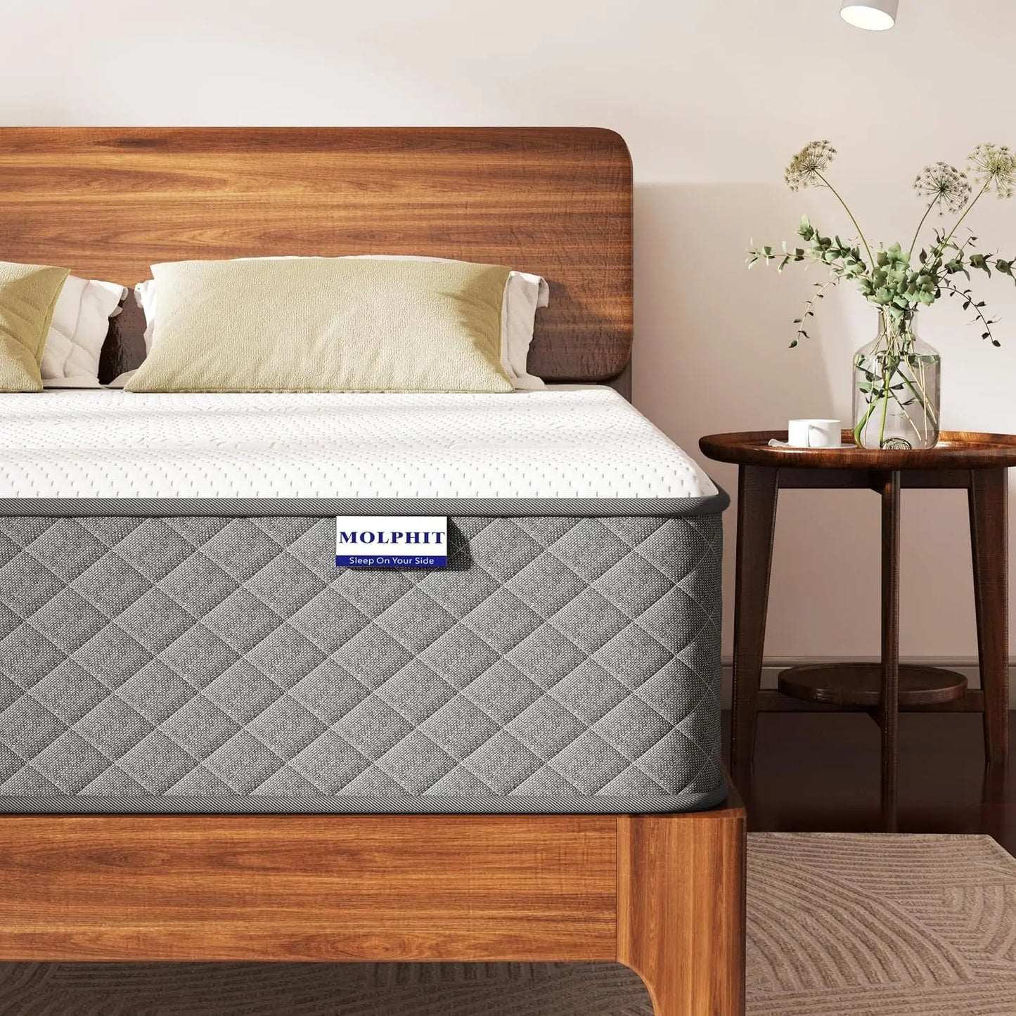 12 Inch Full Size Mattress, Medium Firm Hybrid Mattress in a Box, 7-Zone Memory Foam & Pocket Spring Full Mattress, Customized