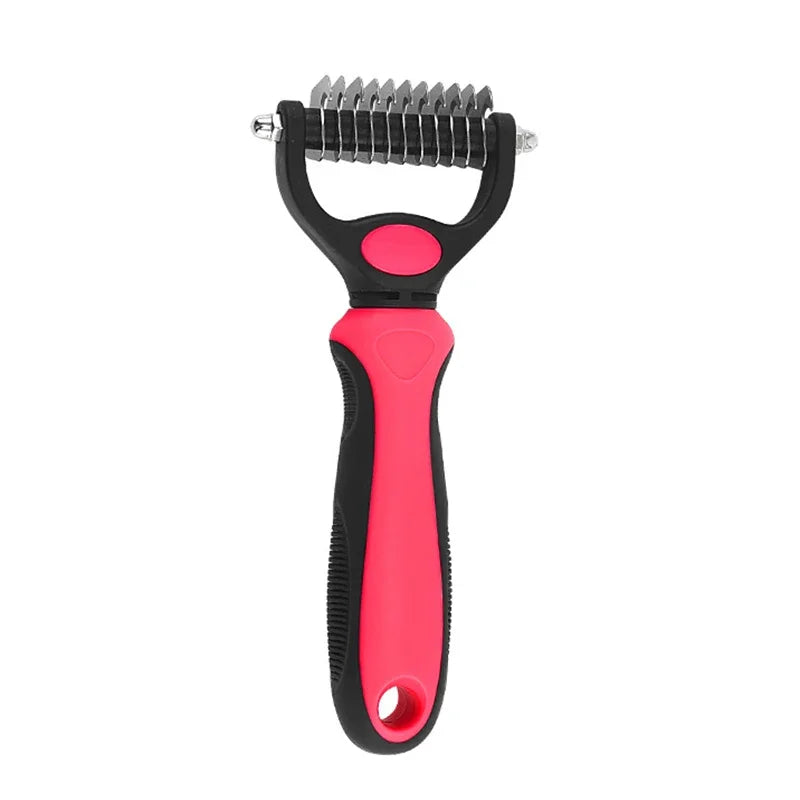 Deshedding Brush Self Cleaning Grooming Comb For Dogs And Cats