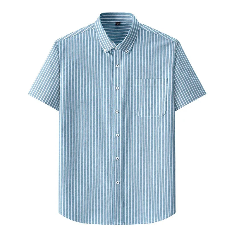 BROWON Men Premium Cotton Oxford Shirt Business Casual Fashion