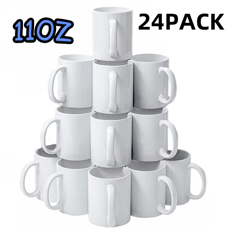 Sublimation Ceramic Mugs Bulk Coffee Cups With Bubble Bag