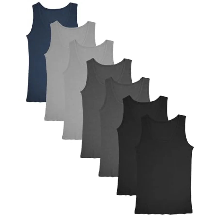 Andrew Scott Women's Slim -Fit Tank Top Soft and Breathable Cotton Camisoles Multi Packs and Colors