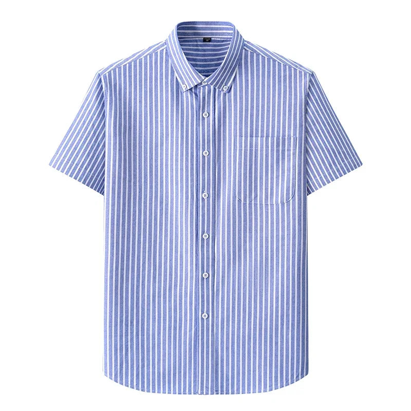 BROWON Men Premium Cotton Oxford Shirt Business Casual Fashion