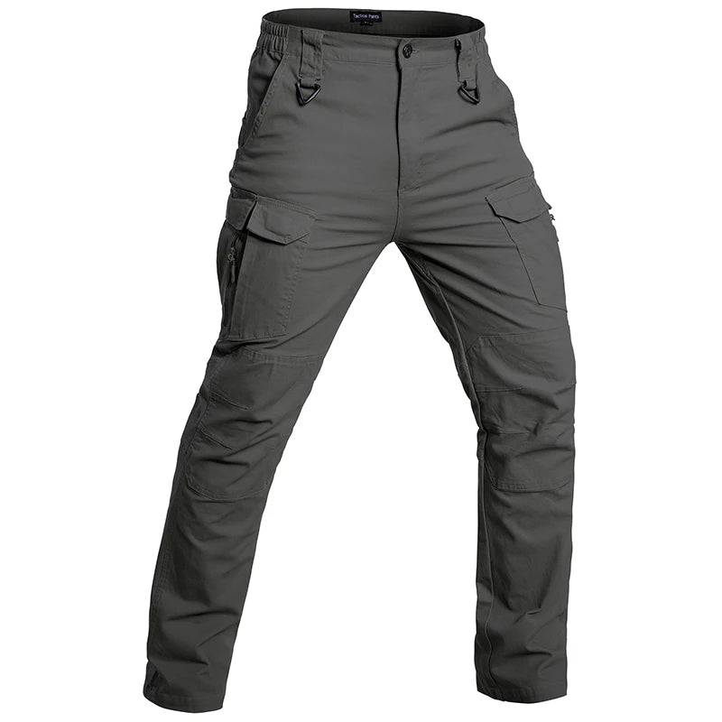 Men's Cotton Hiking Tactical Pants Stretch Lightweight Combat Cargo Work Pants  Rip-Stop Outdoor Pants