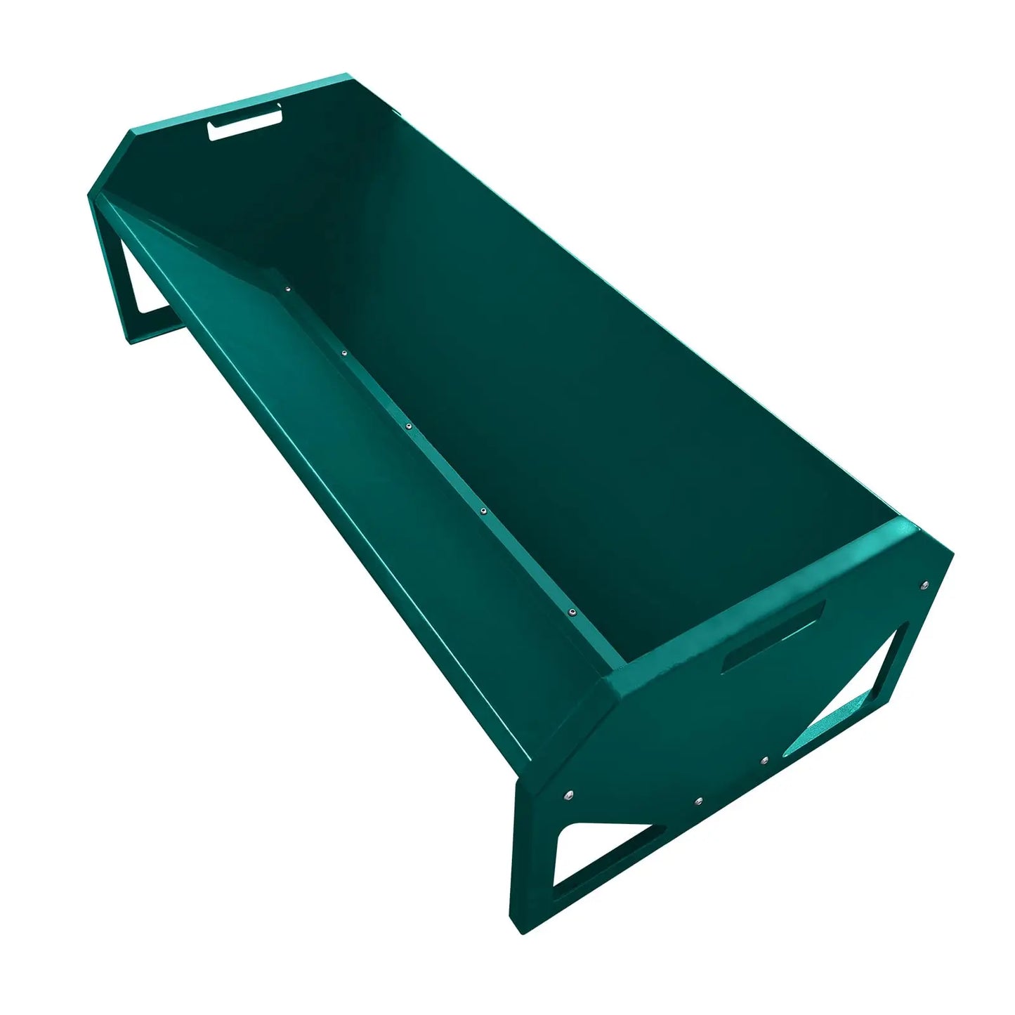 HiMISS Galvanized Steel Livestock Feeder Hay Trough