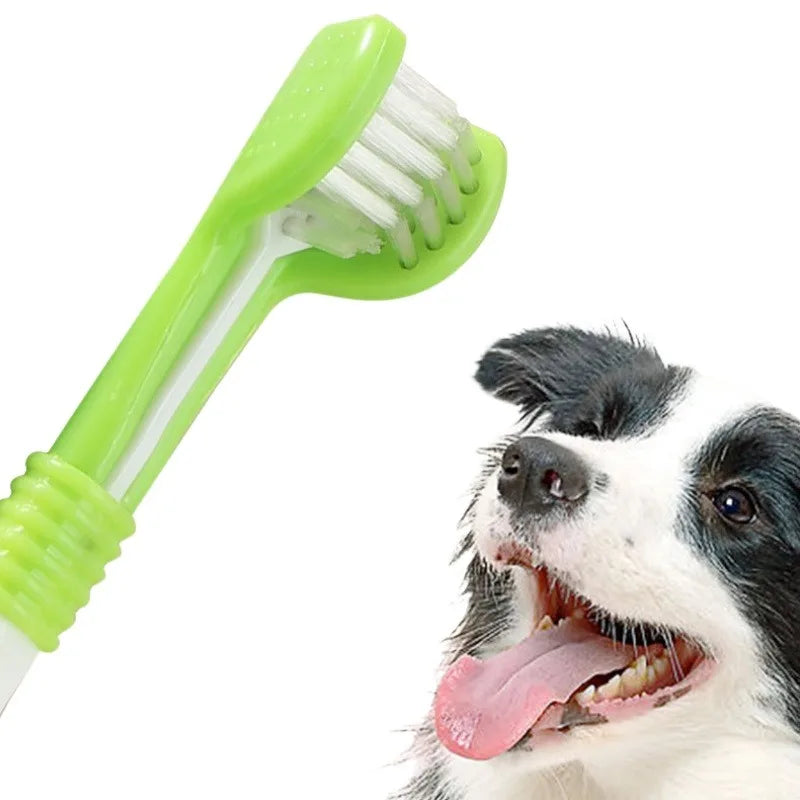3 Sided Pet Toothbrush For Dogs And Cats Dental Care