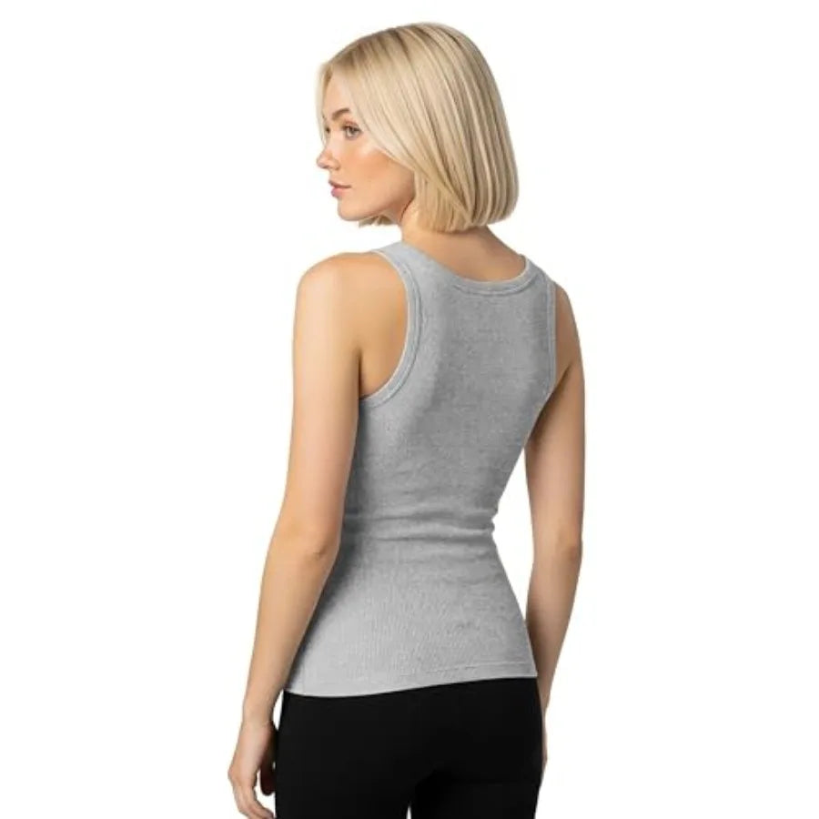 Andrew Scott Women's Slim -Fit Tank Top Soft and Breathable Cotton Camisoles Multi Packs and Colors