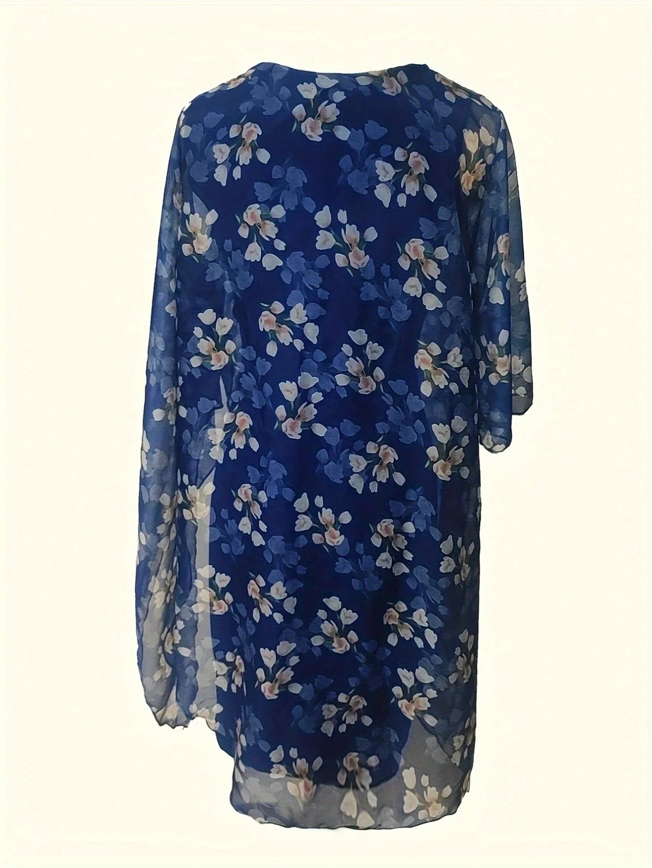 Chiffon Floral Print 2 In 1 Dress Casual Vacation Summer Elegant