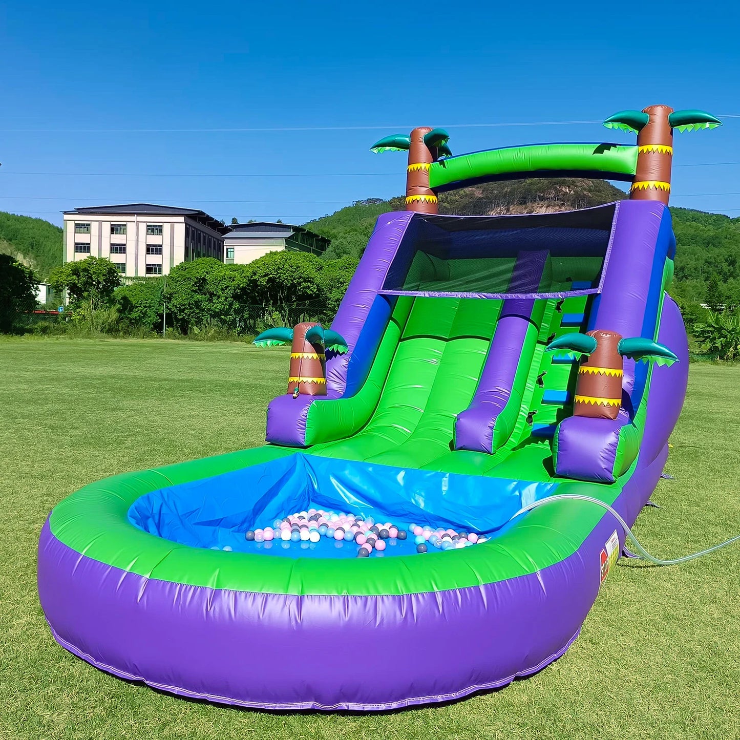 King Inflatable Commercial Water Slide With 1100W Blower