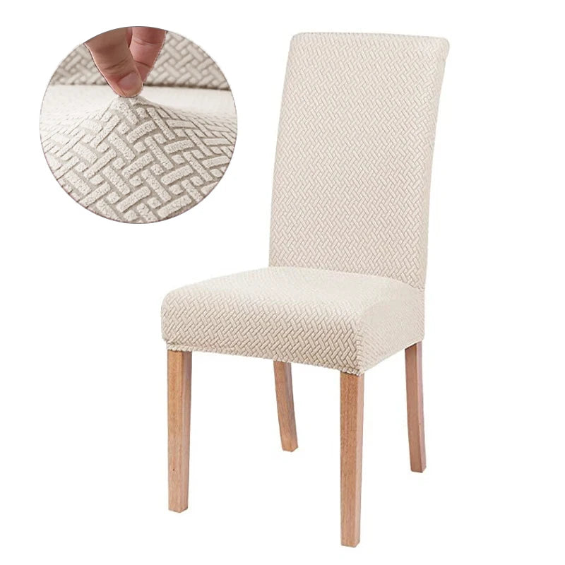 Durable Elastic Fabric Cover For Dining Chairs,Jacquard Chair Cover,Chairs Covers Stretch For Kitchens Home Living Room Decor