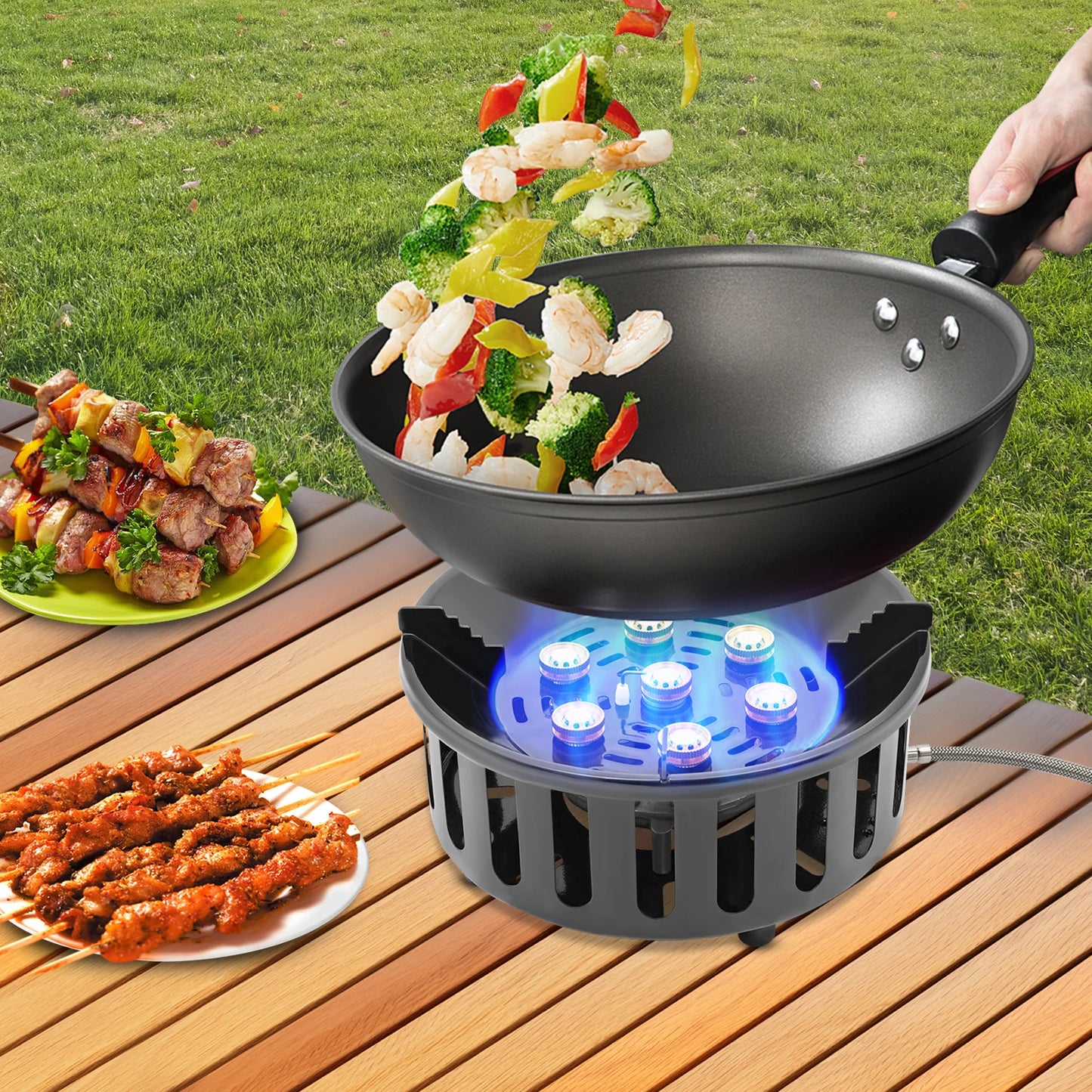 Camping Stove 21000W Portable Gas Burner With Ignition