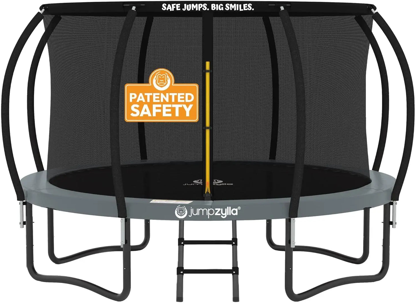 10FT Outdoor Trampoline with Safety Enclosure, Non-Slip Ladder and Anti-Rust Coated Frame, ASTM Certified, Customized