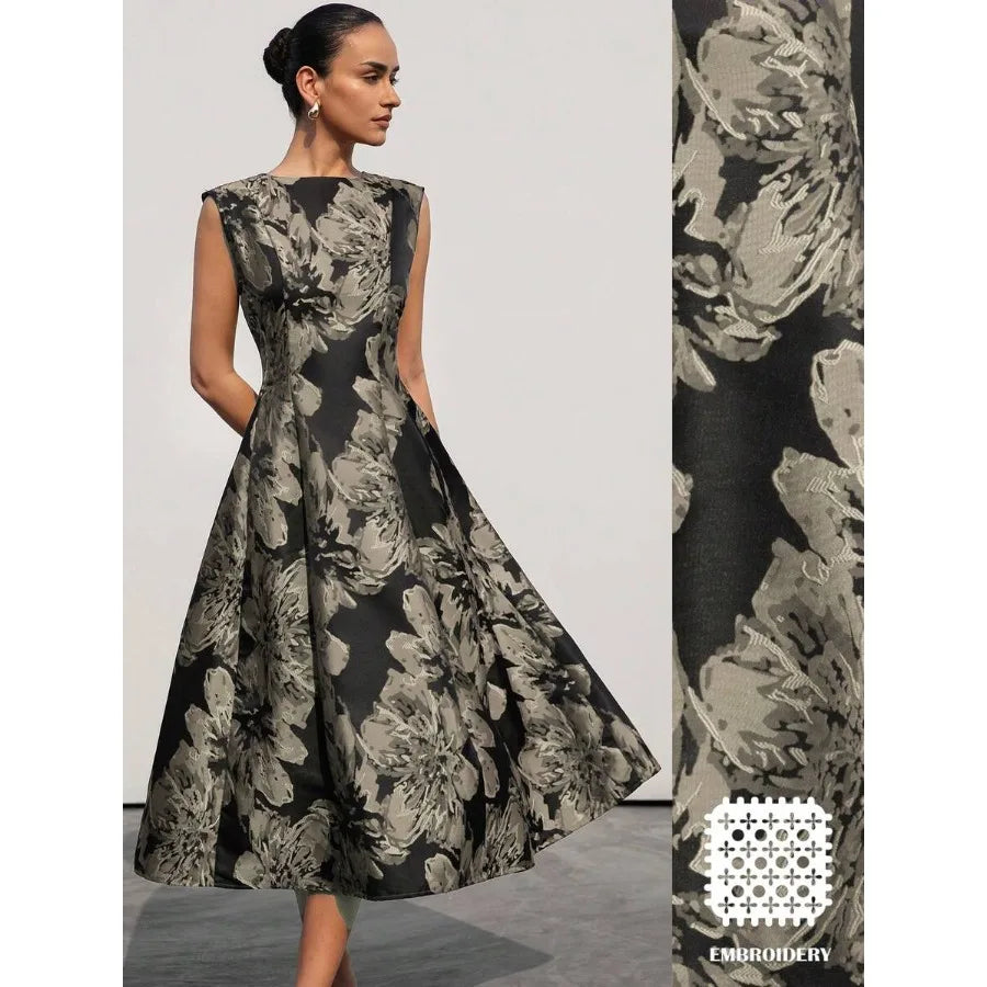 Elegant Formal Dress for Women with Minimalist Mesh Detailing
