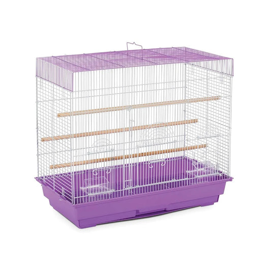 Flight Cage for Small Birds Lilac White 26x14x22 Inches Spacious Wire Home