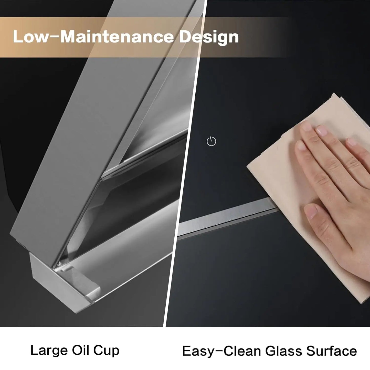 A6720 Range Hood 850 CFM Quiet Brushless Motor LED Lights