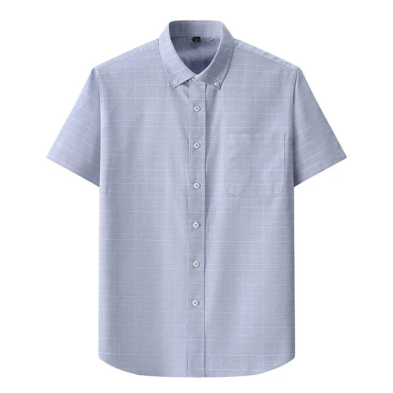BROWON Men Premium Cotton Oxford Shirt Business Casual Fashion