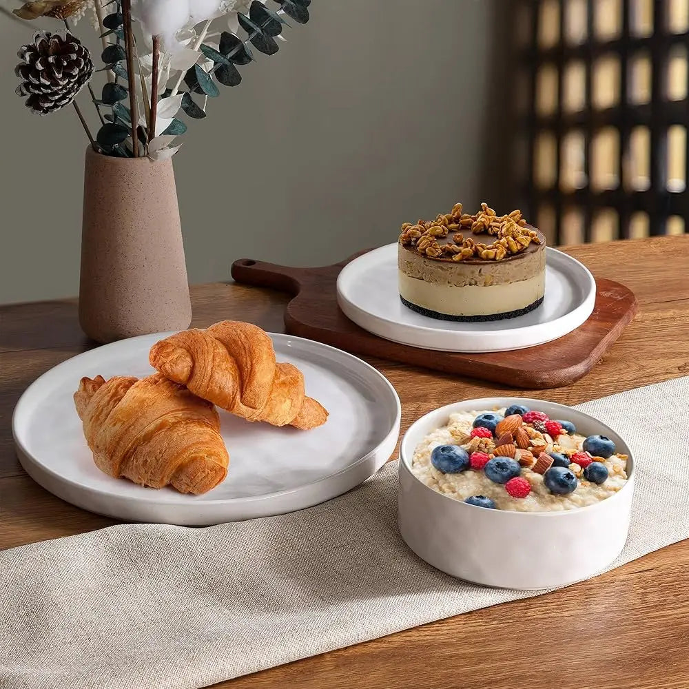 Bonjean 12Piece Stoneware Dinnerware Set For 4 With Bowls