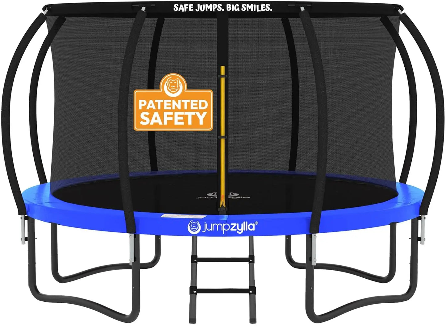 10FT Outdoor Trampoline with Safety Enclosure, Non-Slip Ladder and Anti-Rust Coated Frame, ASTM Certified, Customized
