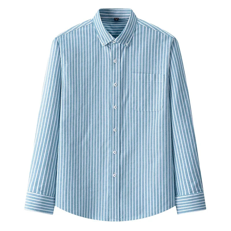 BROWON Brand 2026 Spring Long Sleeves Shirts for Man Cotton Autumn Slim-fit Men Dress Shirt Business Work Tops Mens Clothing