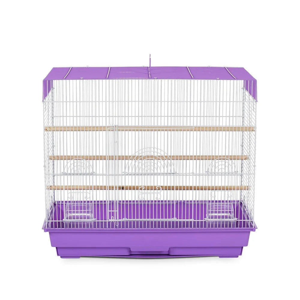 Flight Cage for Small Birds Lilac White 26x14x22 Inches Spacious Wire Home