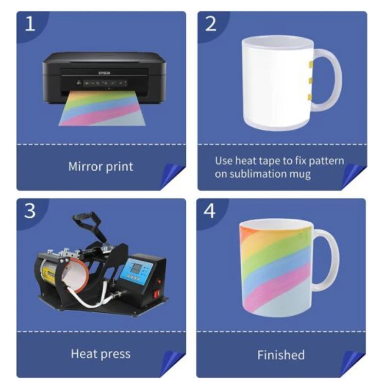 Sublimation Ceramic Mugs Bulk Coffee Cups With Bubble Bag