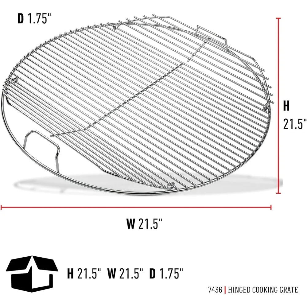 Hinged Cooking Grate for Grills