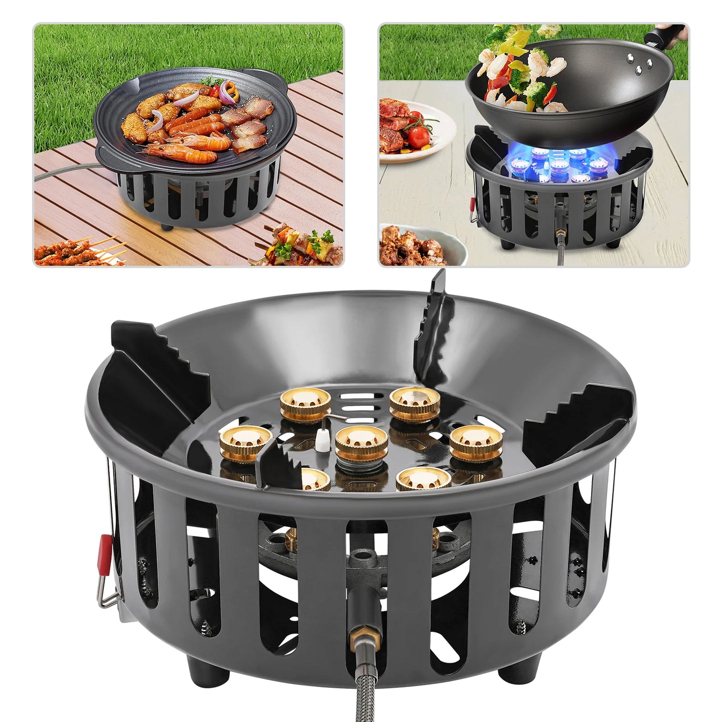 Camping Stove 21000W Portable Gas Burner With Ignition