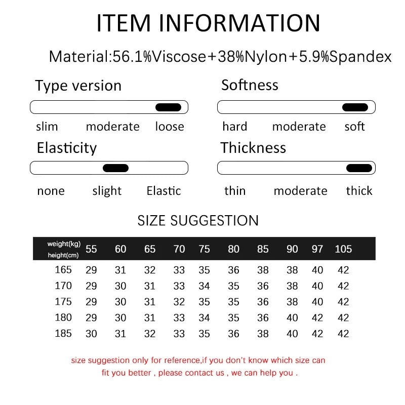BROWON Pants Men Spring Luxury Elastic Black Pant Thicken Straight Anti-wrinkle Autumn Work Trousers for Men Bottom