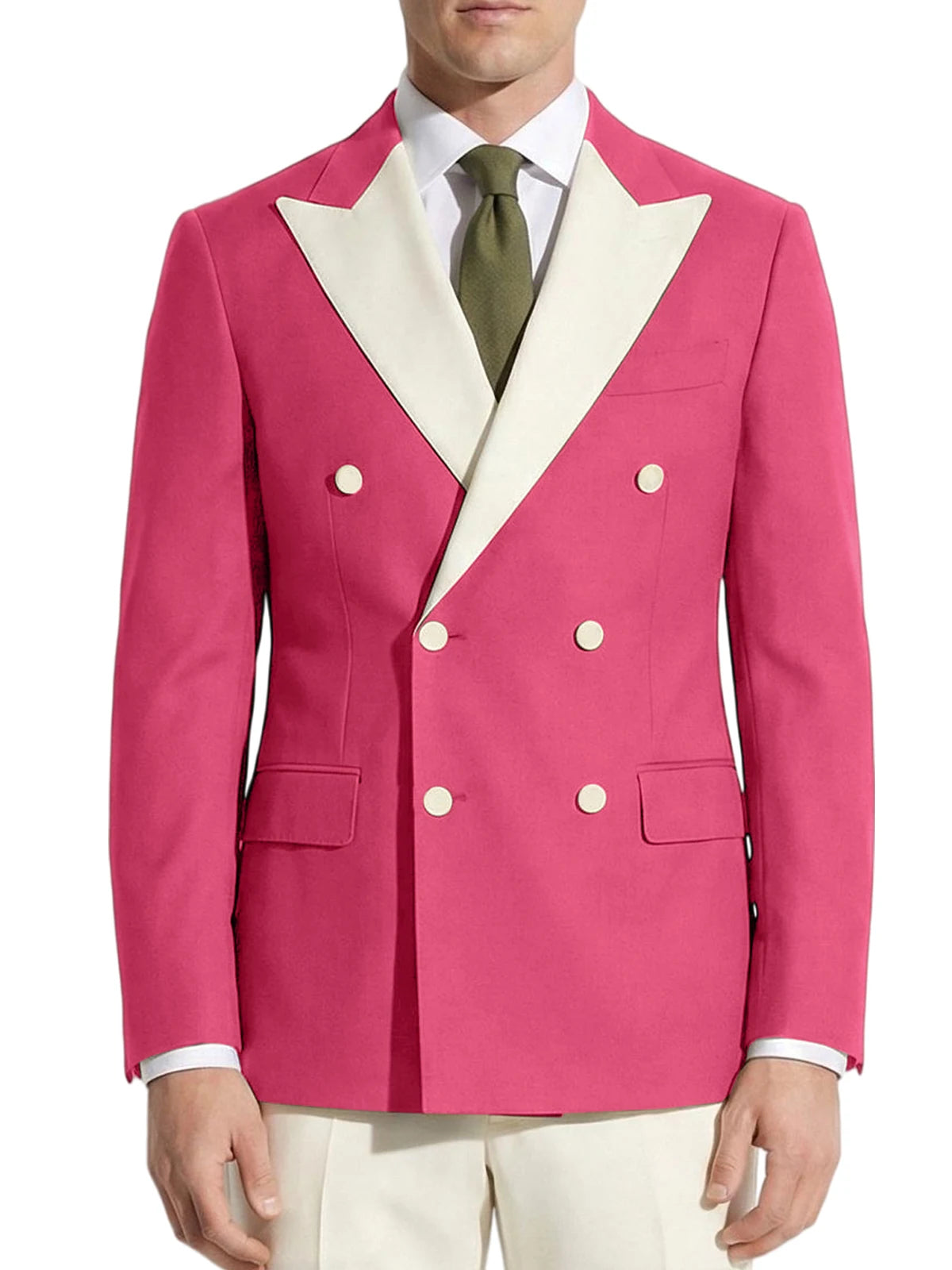 Men's Double Breasted Tuxedo Jacket For Business And Weddings