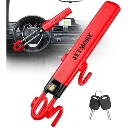 Car Steering Wheel Lock Anti-Theft Device, Wheel Locks for Cars, Dual Hooks, Car Lock Steering Wheel, Car Anti-Theft Device, Sa