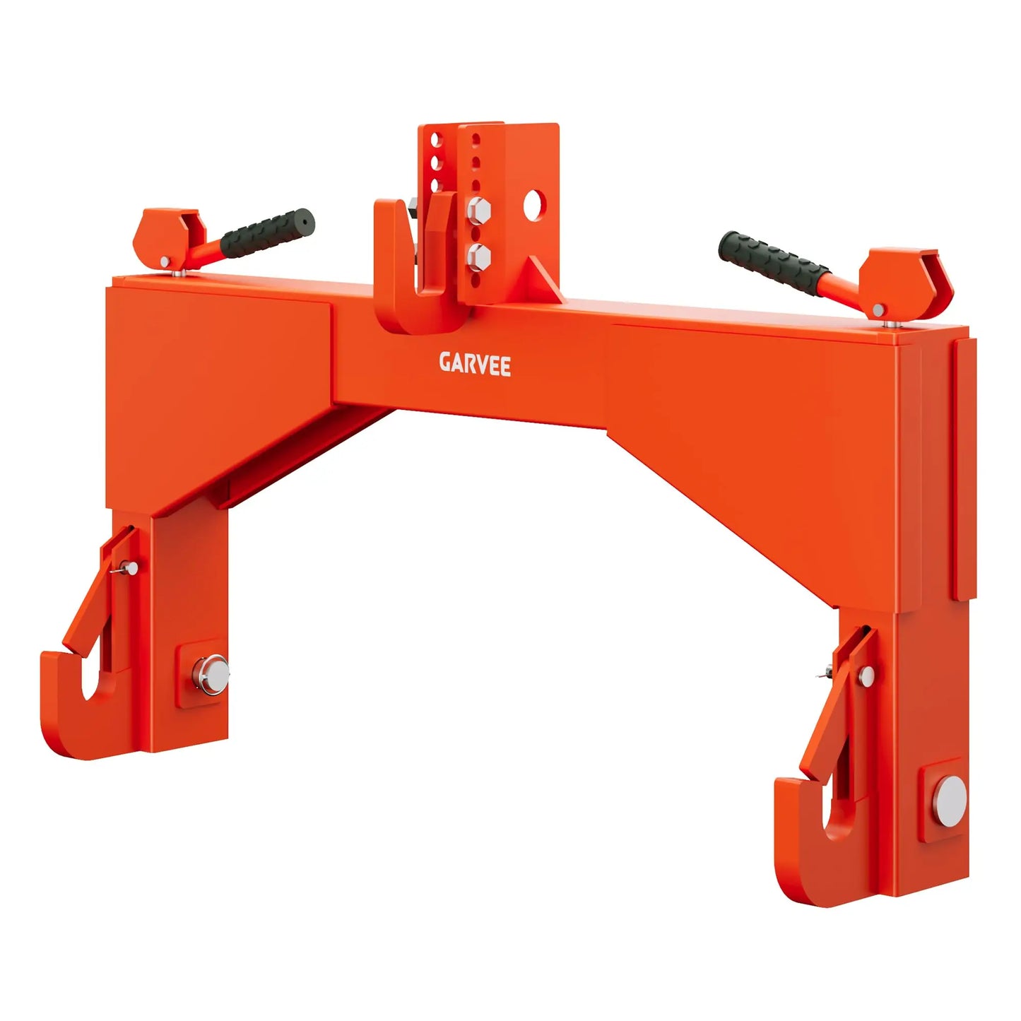 Heavy Duty For Category 2 Quick Hitch 4000lbs Capacity 3 Point Tractor Hitch Adapter With 2in Receiver & Bushings Farm Implements