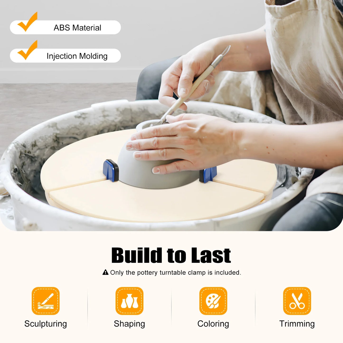 Pottery Shaping Tools Positioning Clamps and Ceramic Wheel Tools Set