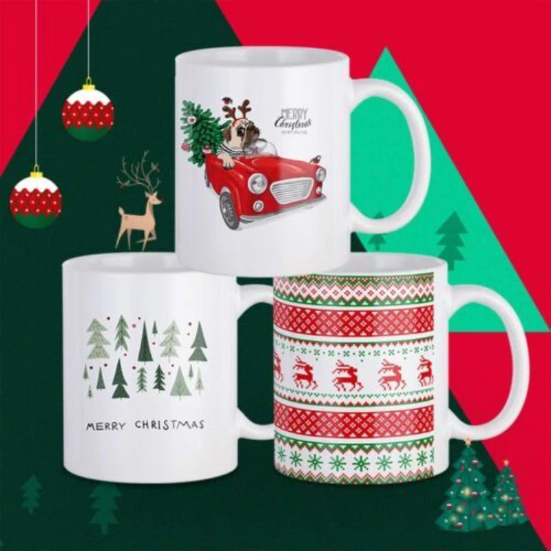 Sublimation Ceramic Mugs Bulk Coffee Cups With Bubble Bag