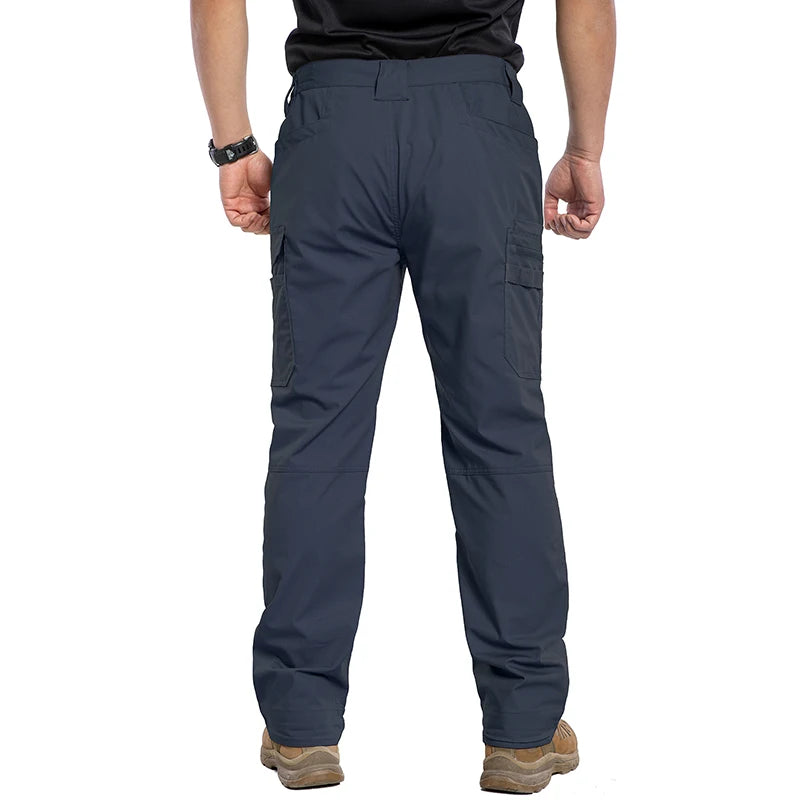 Men's Ripstop Stretch Work Pants Lightweight Water Resistant Cargo Pants Combat Outdoor Hiking Tactical Pants