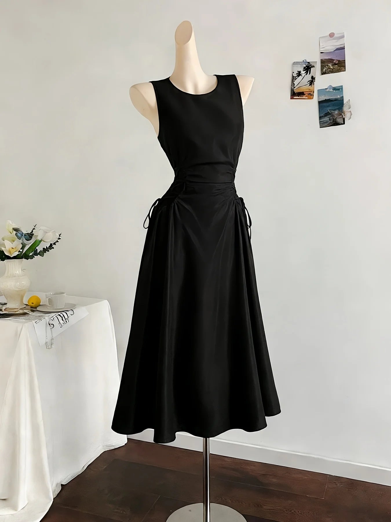 Black Red Contrast Off-Shoulder Mini Dress Bow Detail Bodycon Party Clubwear Women Fashion