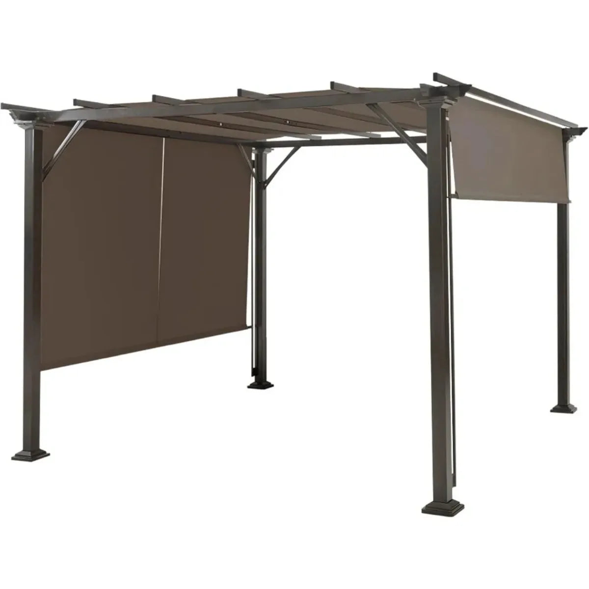 Tangkula 2 Pieces 16x4 Ft Universal Canopy Cover, Outdoor Pergola Roof Top Cover With Heavy Duty Polyester, Waterproof Replaceme