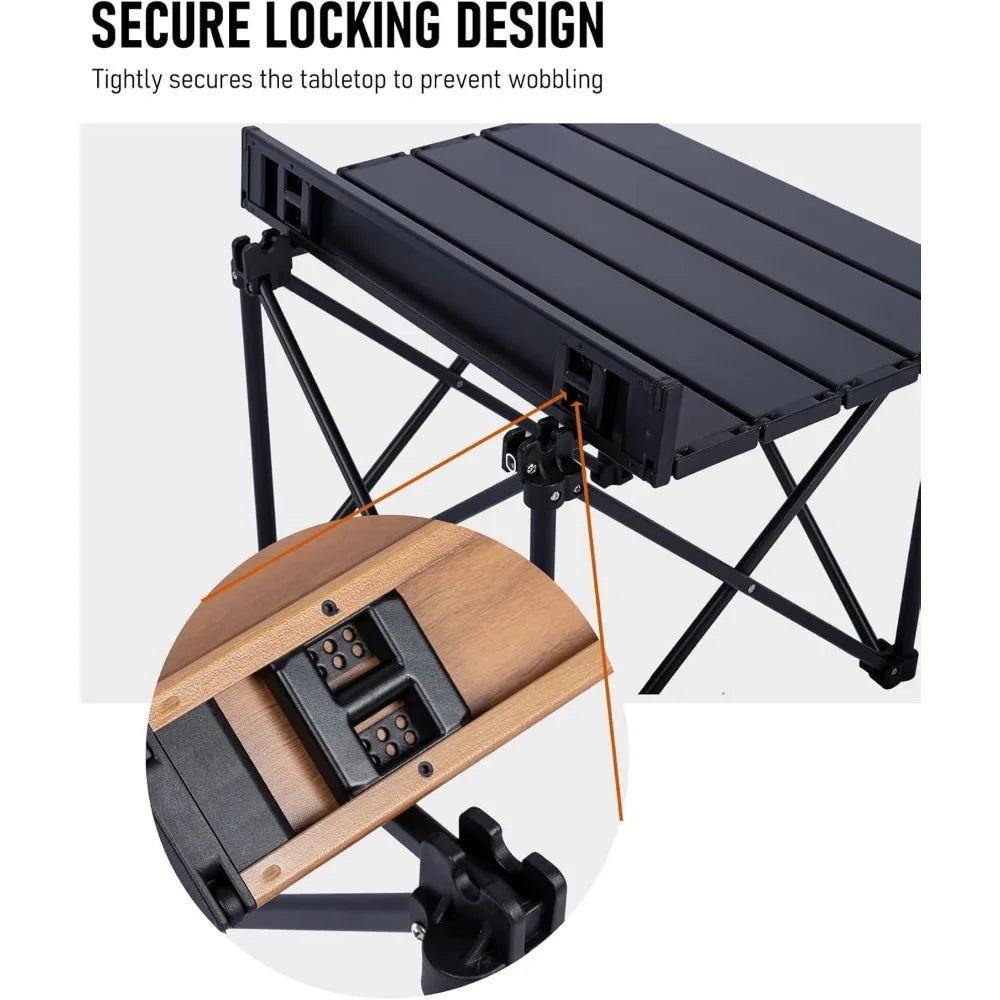 Ultralight Compact Aluminum Folding Camp Table for Outdoor Picnic BBQ Cooking