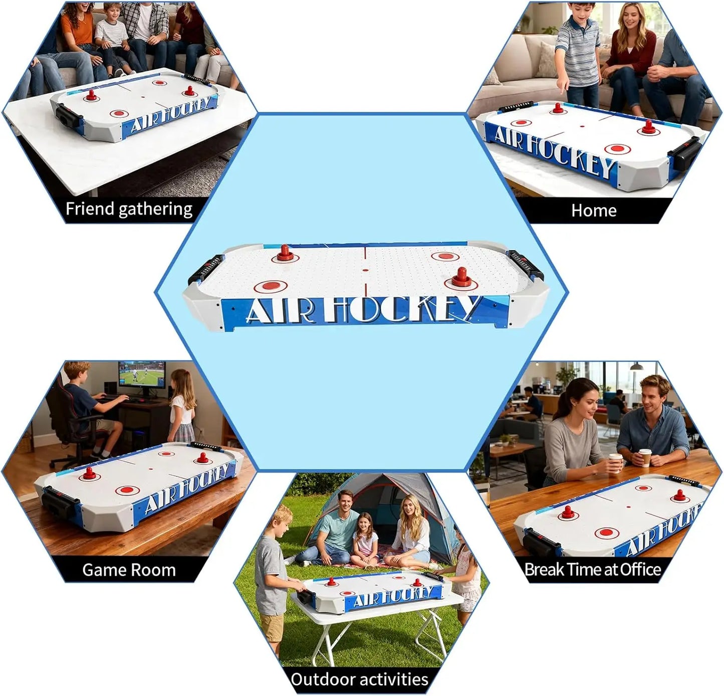 YTYIN Arcade Style Air Hockey Table For Home And Office