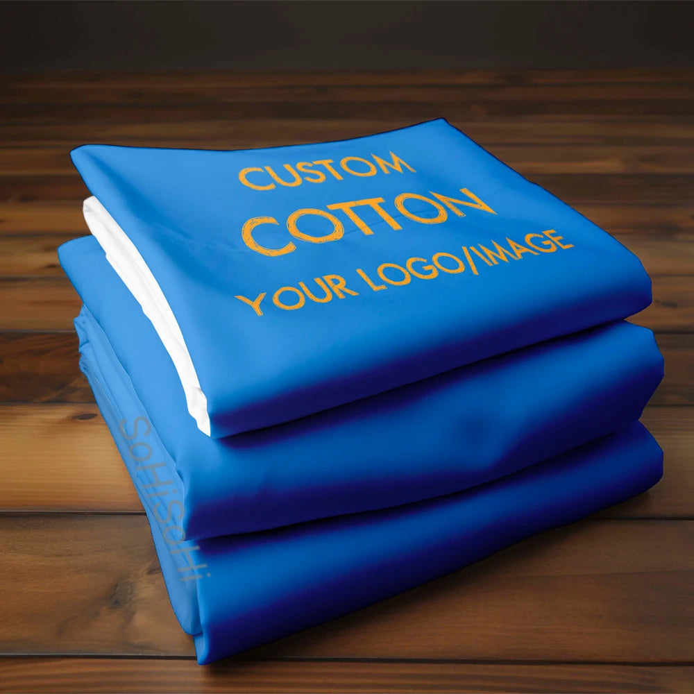 Custom 100 Percent Cotton Duvet Cover Set With Logo