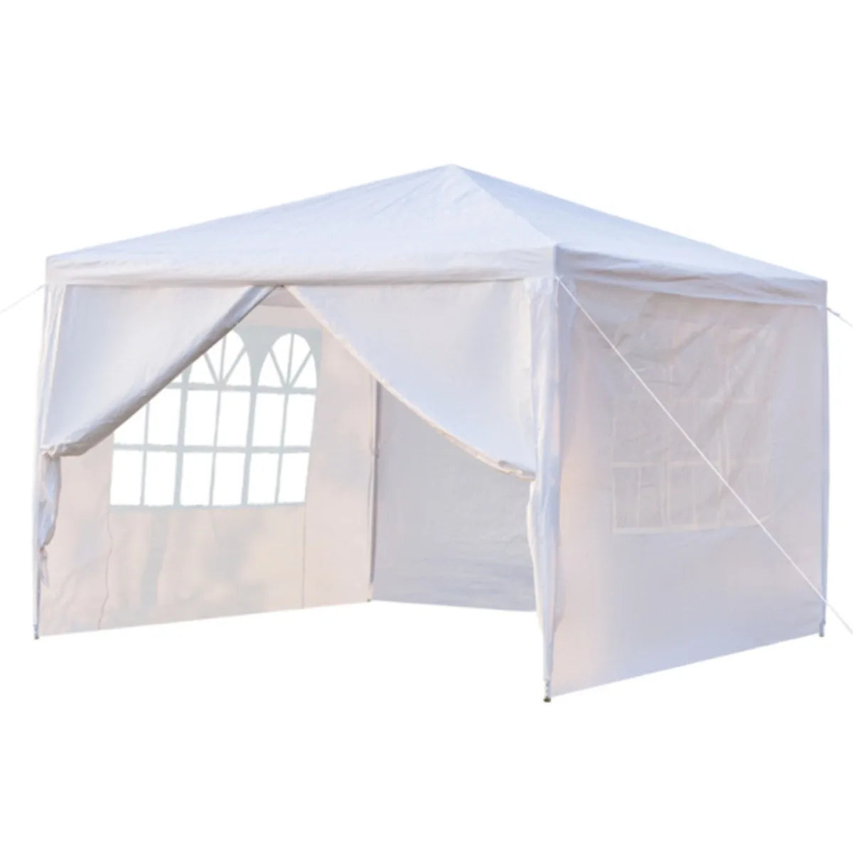 Canvas Tent Sidewall With Window Waterproof And Weather Resistant