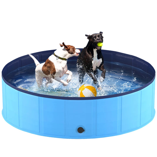 Foldable Portable Pet Pool With Anti-Slip Bath For Pets