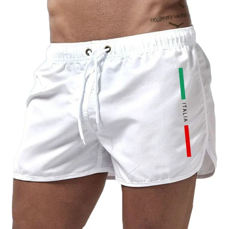Italy Summer Men Board Shorts Quick Dry Casual Beach Fitness