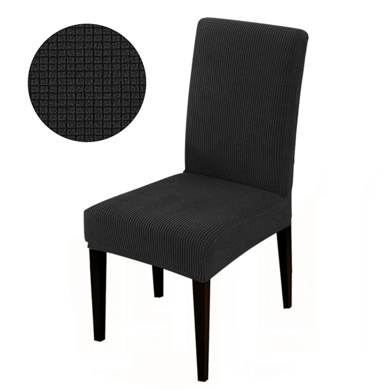 Durable Elastic Fabric Cover For Dining Chairs,Jacquard Chair Cover,Chairs Covers Stretch For Kitchens Home Living Room Decor