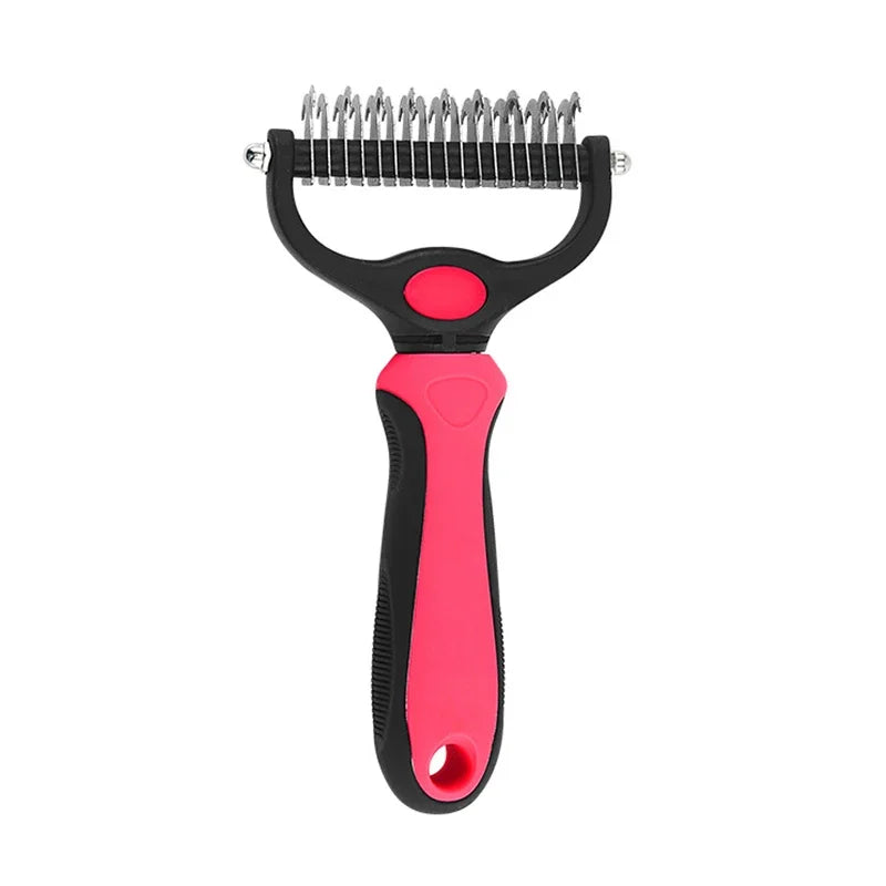 Deshedding Brush Self Cleaning Grooming Comb For Dogs And Cats