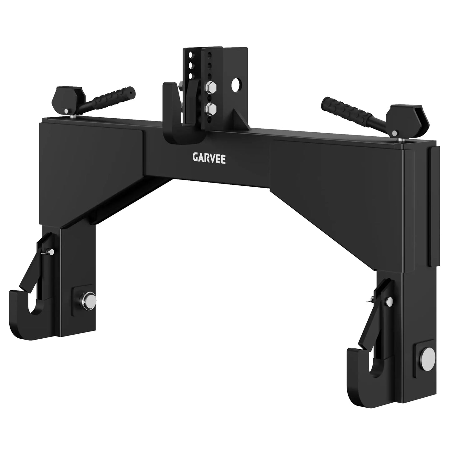Heavy Duty For Category 2 Quick Hitch 4000lbs Capacity 3 Point Tractor Hitch Adapter With 2in Receiver & Bushings Farm Implements